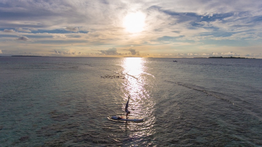 Sunset SUP Handstand 14.03.18