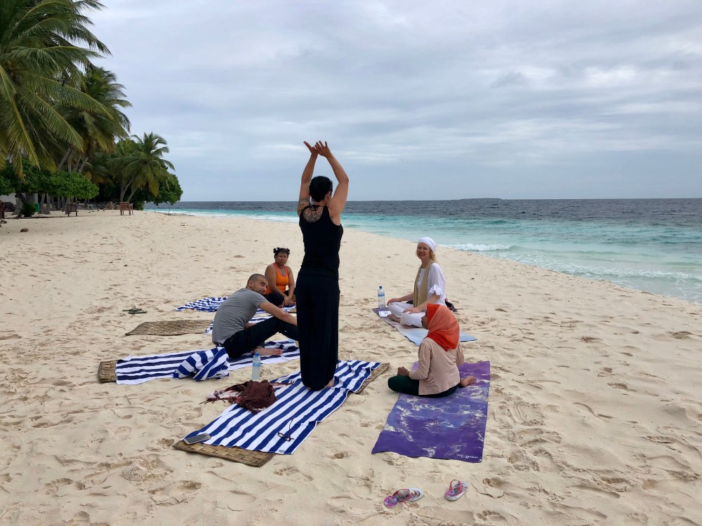 Retreat to Maldives July Day 2 Sunrise Yoga